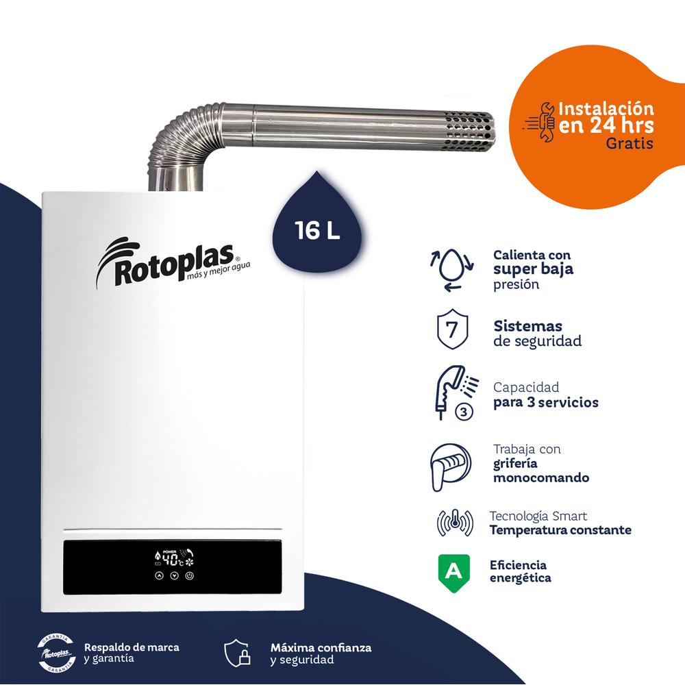 TERMA GAS CONFORT MAX 16L GNTF +CONEXIÓN