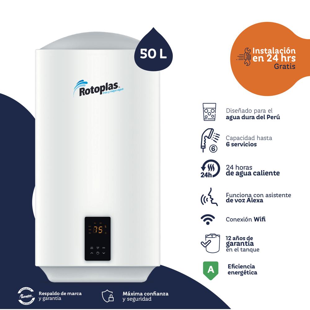 TERMA DE ACUMULACION ECOSMART WIFI 50L +CONEXIÓN