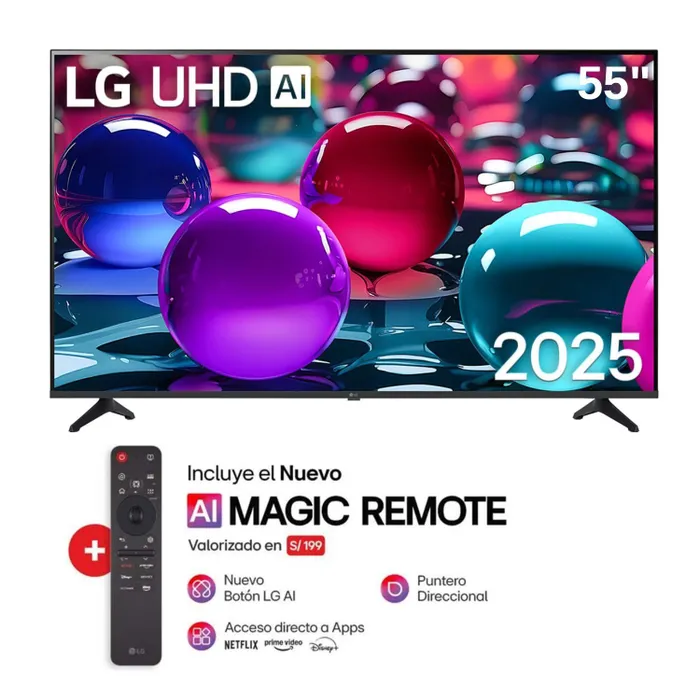 TELEVISOR LG 55UA7300PSB UHD/4K SMART Thinq AI C/MAGIC REMOTE