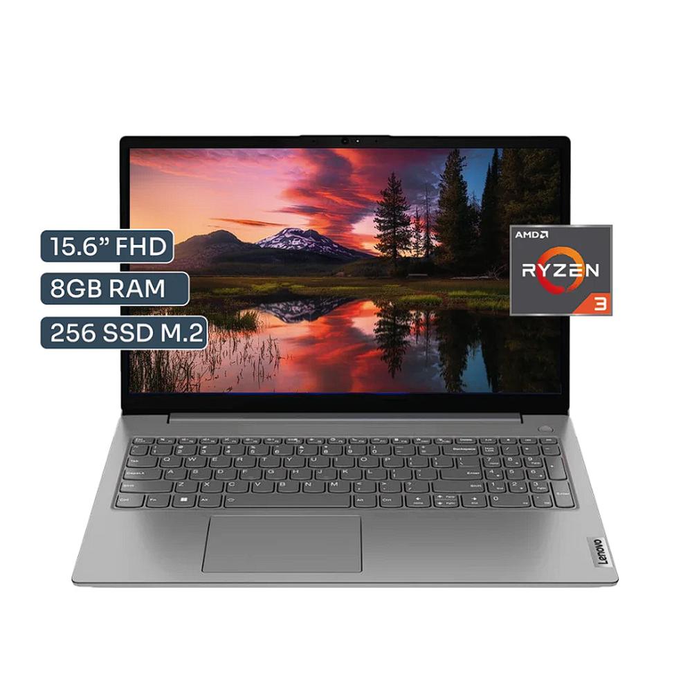 Laptop Lenovo G4 AMN 15.6" FHD, AMD Ryzen 3 8GB DDR5, 256GB SSD Windows 11 Gris
