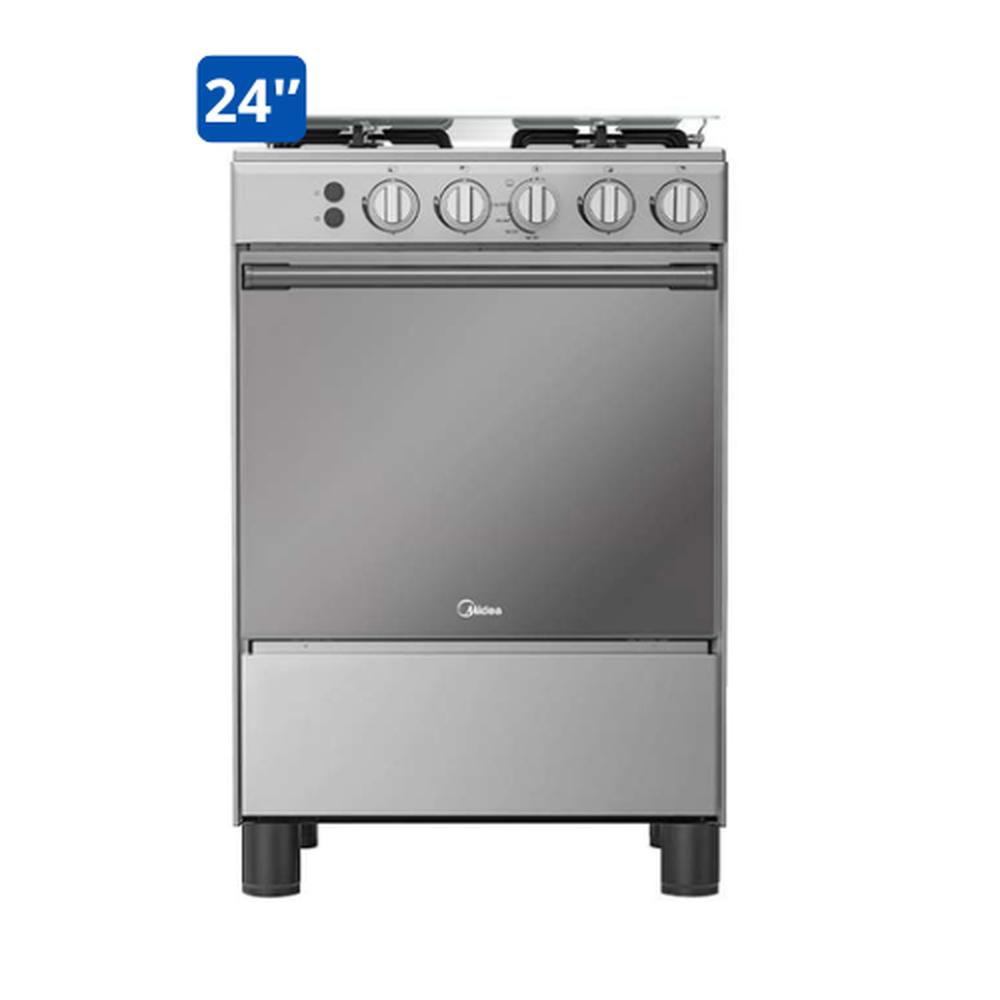 COCINA MIDEA 24" MGS24 4 HORNILLAS HIERRO