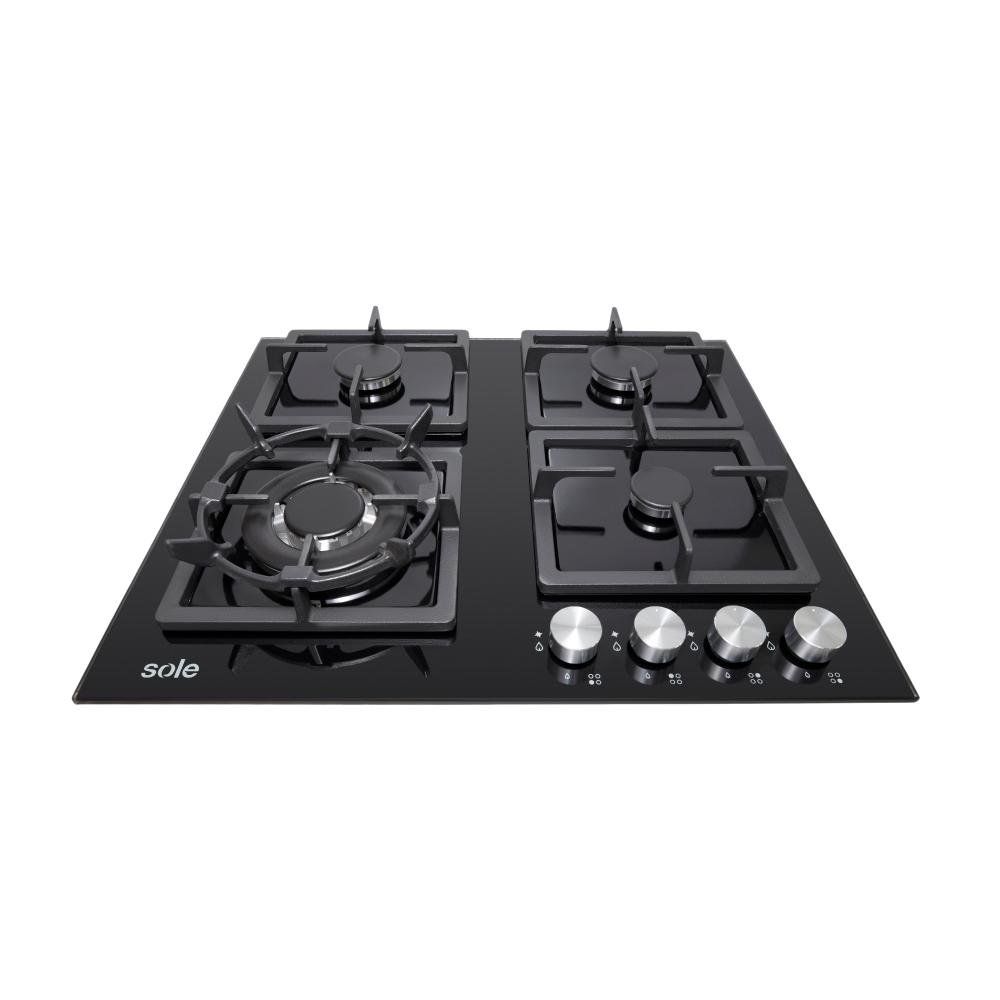 COCINA EMPOTRABLE SOLE 4Q TOP VIDRIO SOLCO040GN + HERVIDOR - Image 3