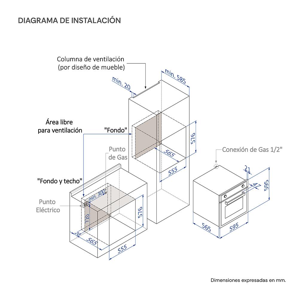 HORNO SOLE EMPOTRABLE TOP SOLHO007GN + HERVIDOR - Image 8