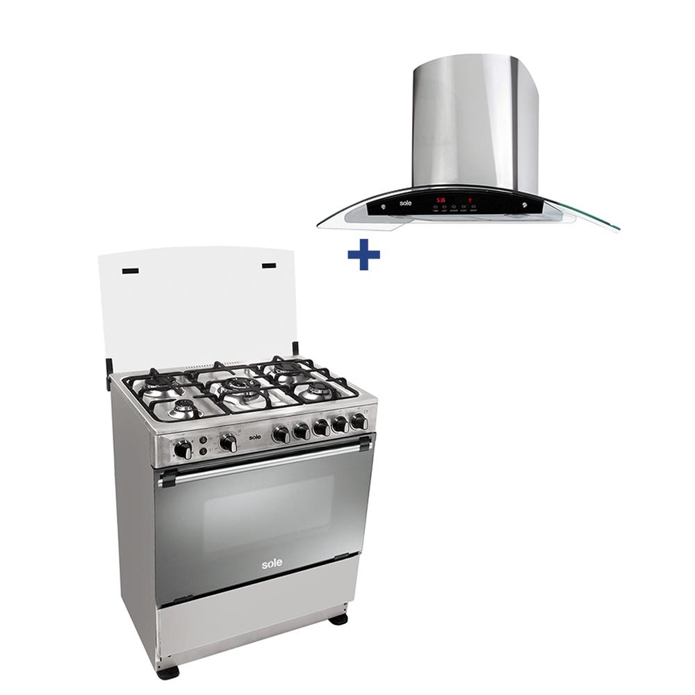 COCINA SOLE 30" - DUBAI DELUXE + TERMA 5.5 LTS BASIC + HERVIDOR