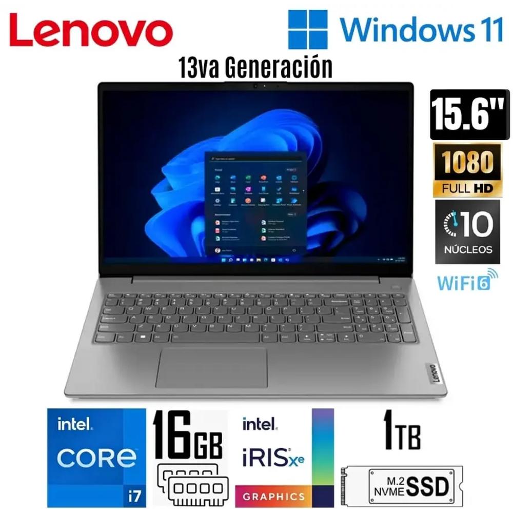 Laptop Lenovo V15 G4 i7 IRU 15.6" FHD, Intel® Core i7-1355U (10N/12SUB)/16GB DDR4 /512G SSD /Windows 11/IRON GREY/WIFI6/RJ45*1
