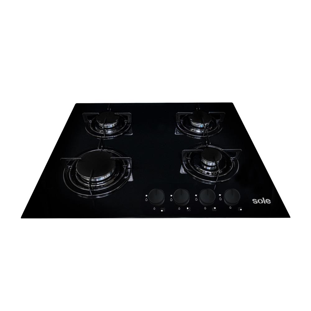 COCINA EMPOTRABLE SOLE 4Q VIDRIO SOLCO049GN + HERVIDOR - Image 3
