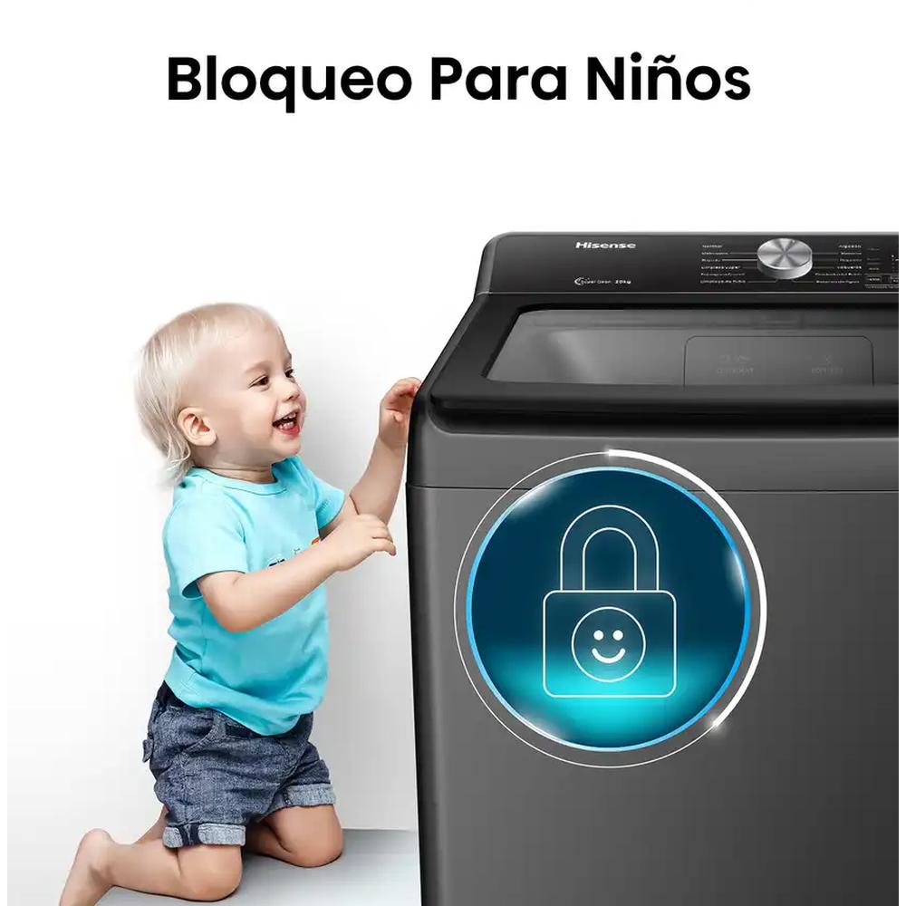 LAVADORA HISENSE 20 KG WT312023UT Gris medio - Image 5