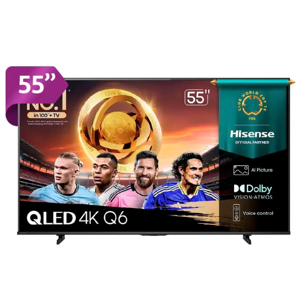 TELEVISOR HISENSE QLED 55" UHD SMART TV 55Q6QV VIDDA MODELO 2025