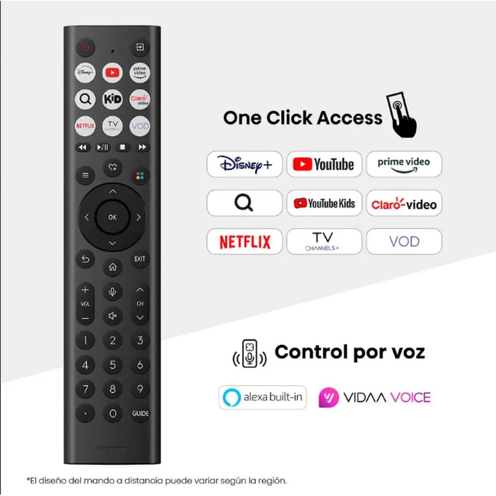 TELEVISOR HISENSE QLED 55" UHD SMART TV 55Q6QV VIDDA MODELO 2025 - Image 4