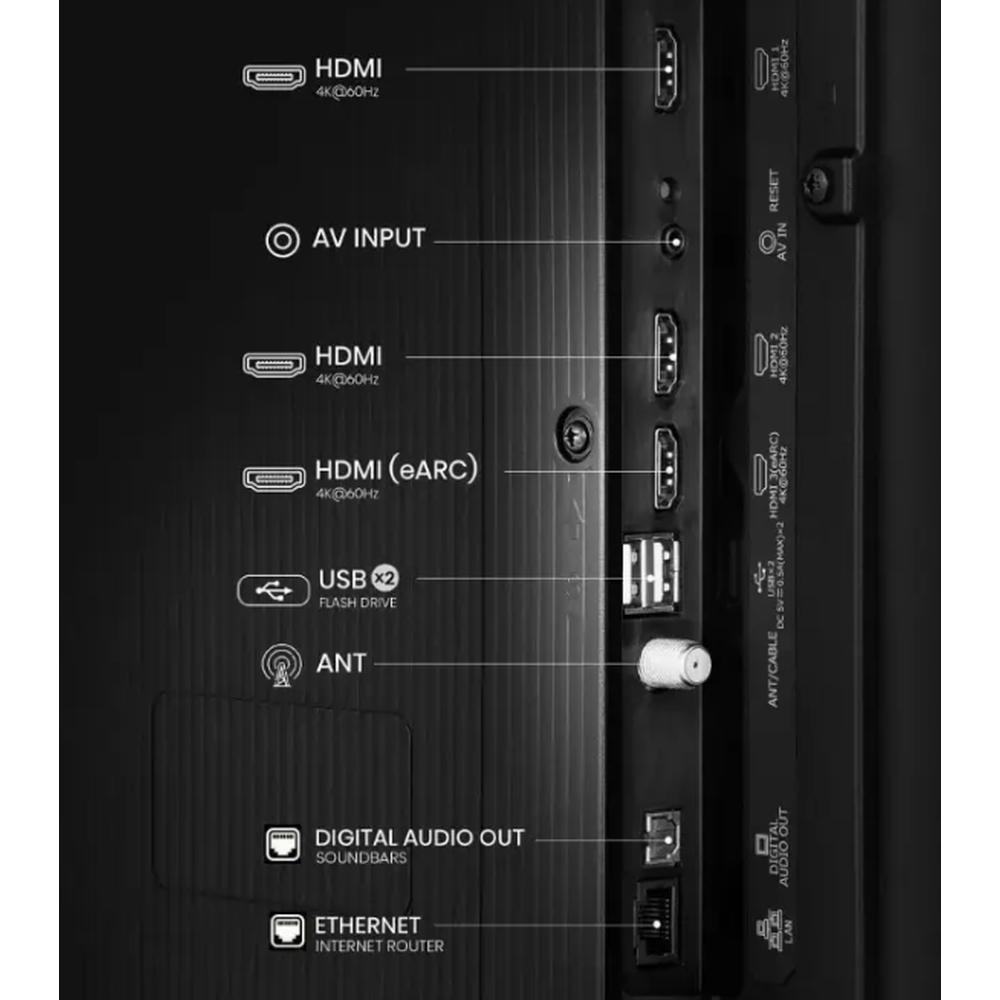 TV Hisense 65" LED 4K UHD Vidaa 65A6NV MODELO 2025 - Image 3