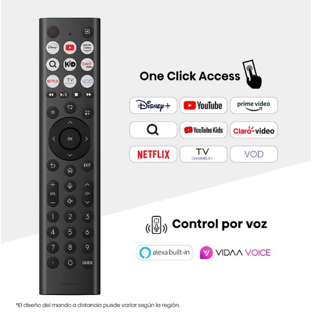 TV Hisense 65" LED 4K UHD Vidaa 65A6NV MODELO 2025 - Image 5