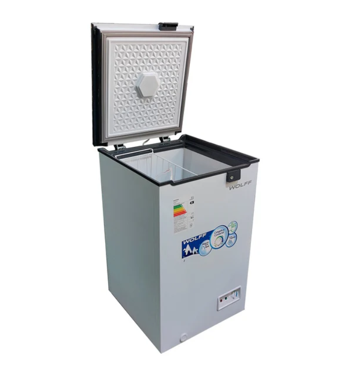 CONGELADORA - CONSERVADORA 100 LTS WOLFF C/LLAVE, RUEDAS + - Image 2