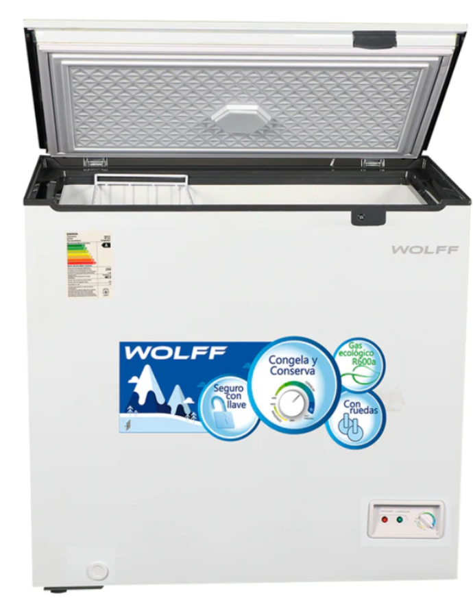 CONGELADORA - CONSERVADORA 205 LTS WOLFF C/LLAVE, RUEDAS + - Image 2