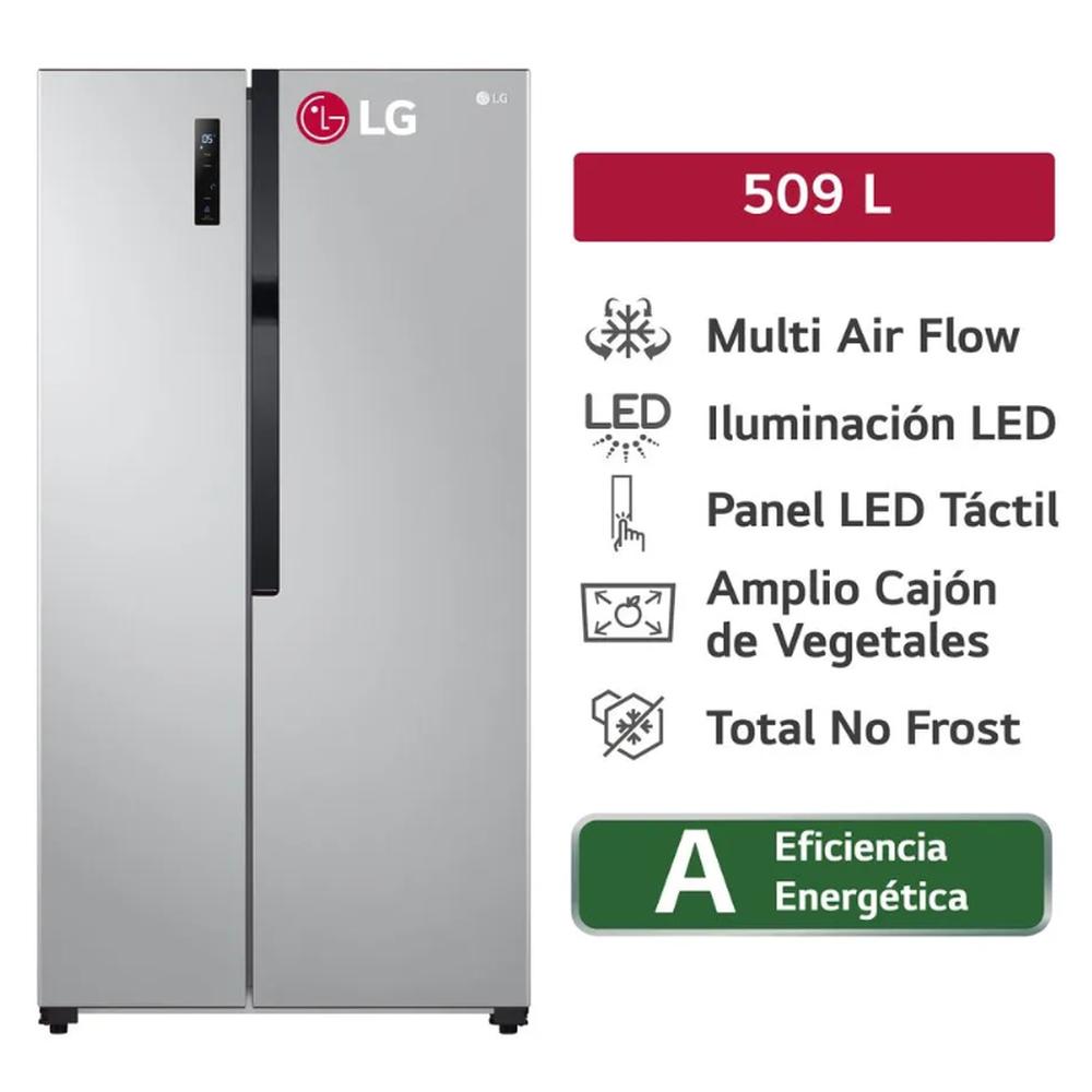 REFRIGERADORA LG SIDE BY SIDE 509L PLATEADA LS51BPP