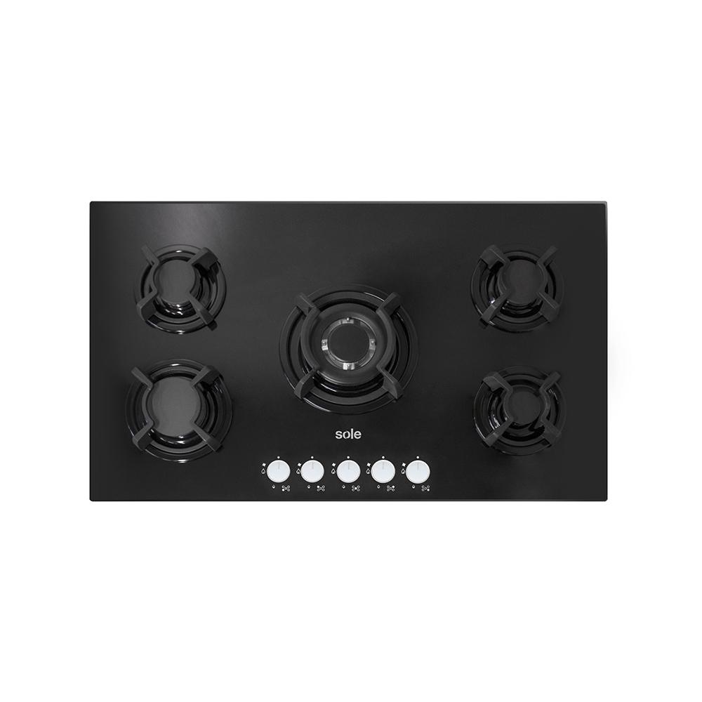 COCINA EMPOTRABLE SOLE 5Q VIDRIO SOLCO033GN CAMPANA SOLE DECORATIVA VENUS PLUS 90 + HERVIDOR