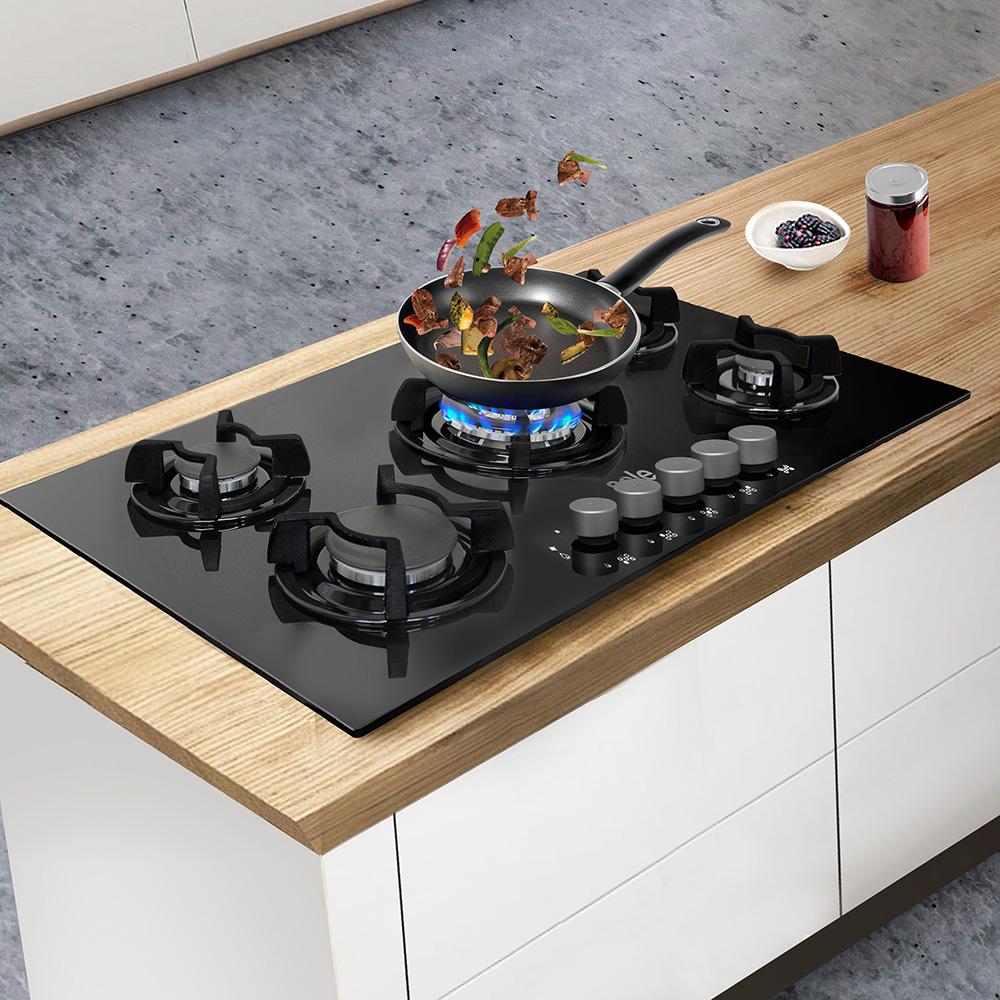 COCINA EMPOTRABLE SOLE 5Q VIDRIO SOLCO033GN + HERVIDOR - Image 6