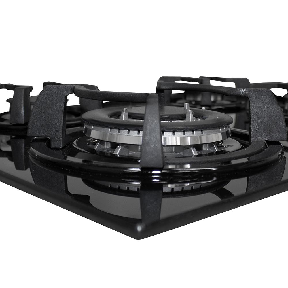 COCINA EMPOTRABLE SOLE 4Q VIDRIO SOLCO034GN CAMPANA SOLE DECORATIVA VENUS PLUS 90 + HERVIDOR - Image 5