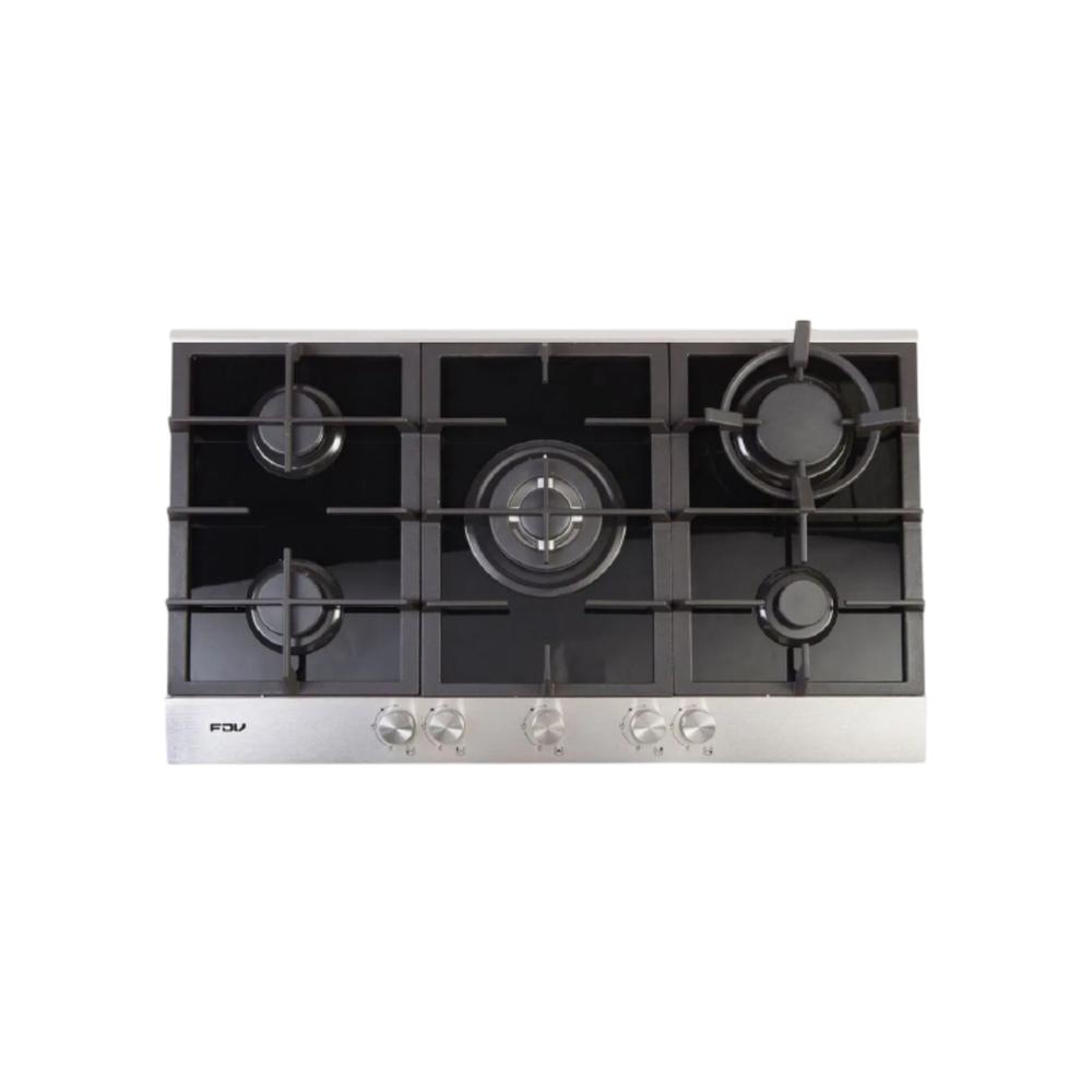 Encimera a gas natural 5 hornillas Deluxe Chef 90cm FDV
