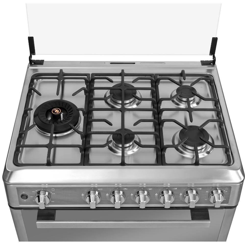 COCINA MIDEA VENUS 30" 5 HORNILLAS c/ 1 Triple LLama SILVER - Image 3