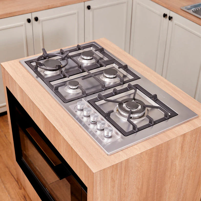 ENCIMERA A GAS NATURAL 90CM DELUXE ELITE + CAMPANA EXTRAÍBLE 90CM URBAN FDV