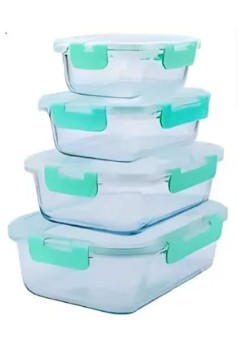 SET TAPERS VIDRIO X4