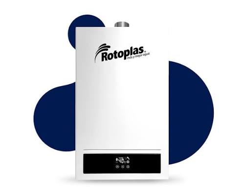 TERMA ROTOPLAS CONFORT MAX 10 LT TIRO FORZADO + (INCLUYE ELASTOMERO Y CONEXIÓN AL PTO. DE GAS)