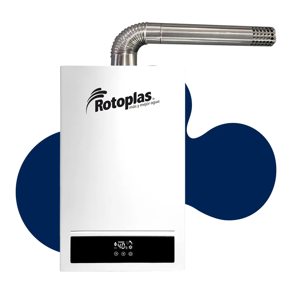 TERMA A GAS ROTOPLAS CONFORT MAX 20L GN TIRO FORZADO + (INCLUYE ELASTOMERO Y CONEXIÓN AL PTO. DE GAS)