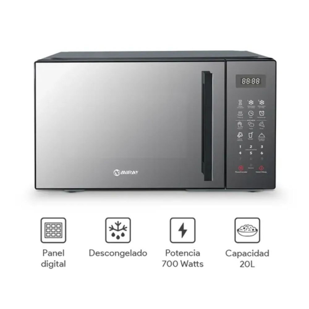 Horno Microondas MIRAY HMM-205N 20 LITROS - Image 2