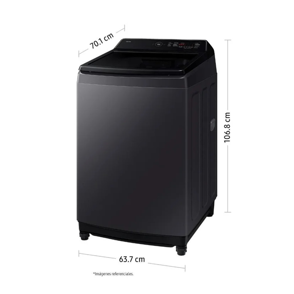 Lavadora Samsung 17KG EcoBubble WA40F17E7CPE Gris - Image 2